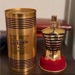 Jean Paul Gaultier Gold and Black Striped Bottle